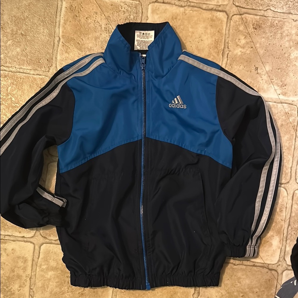 Adidas Toddler Blue and Black Jacket